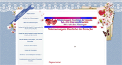 Desktop Screenshot of cantinhodocoracao.com.br