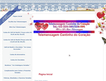 Tablet Screenshot of cantinhodocoracao.com.br